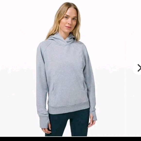 lululemon athletica Tops - Lululemon Scuba Hoodie Sweatshirt Heather Chambray Blue Zip Up Hooded Size 4